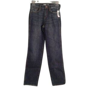 Old Navy Size 16 Jeans Boys Straight Leg Built-In Tough Raw Hem Distressed NEW